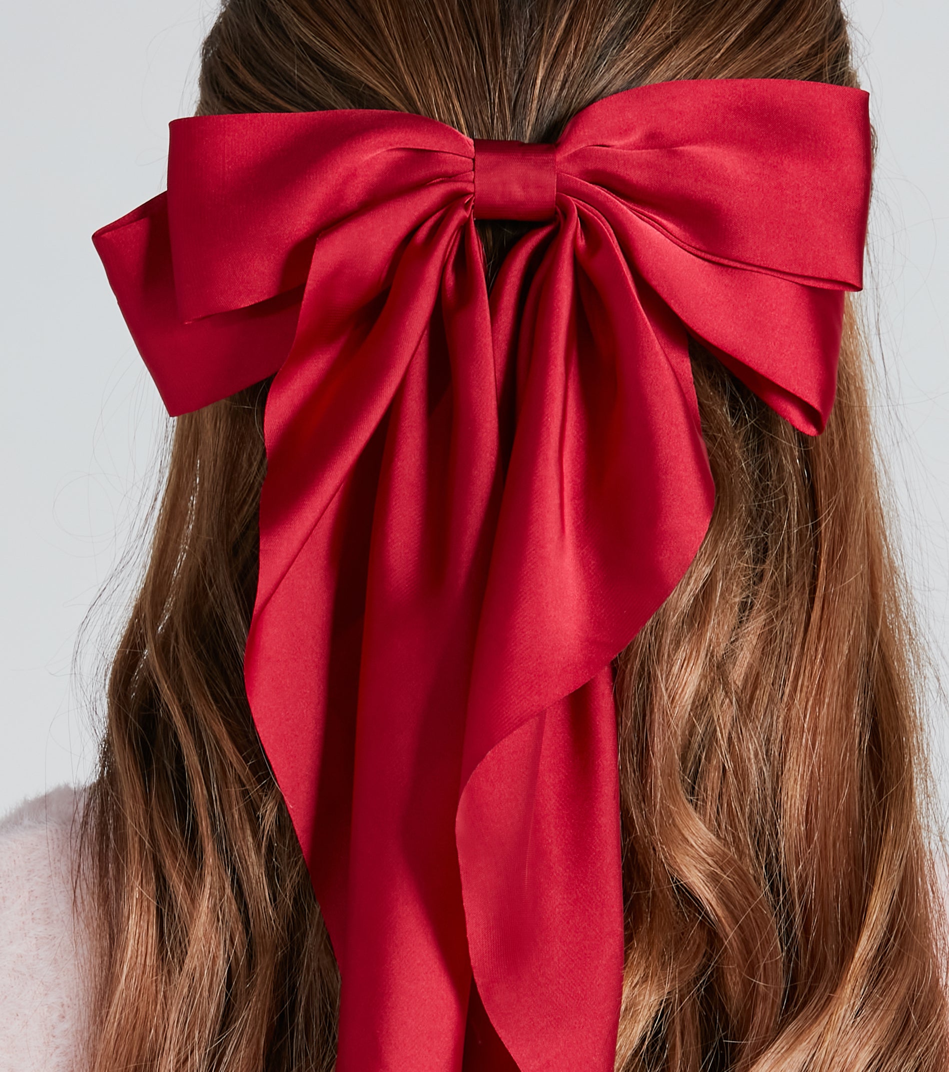 Sweet Addition Satin Bow Barrette