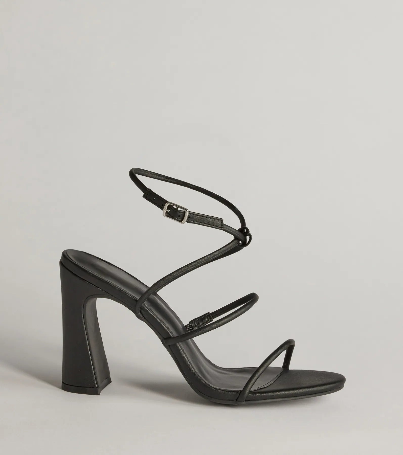 Endlessly Sleek Multi-Strap Block Heels