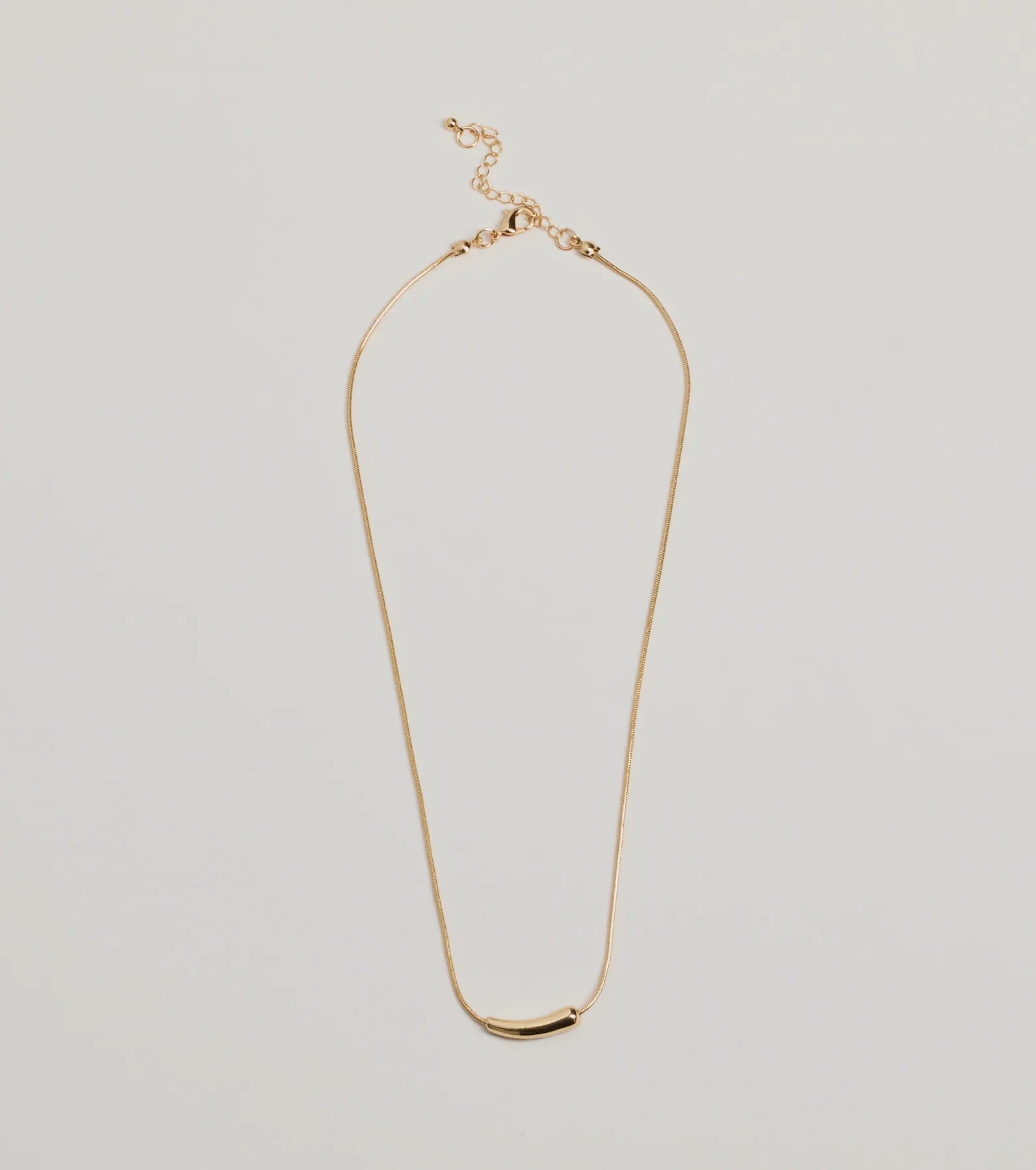 Dainty Luxe Bar Charm Necklace