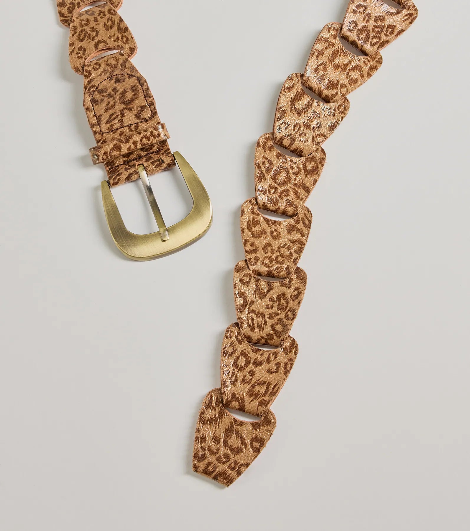 Call Of The Wild Leopard Print Faux Leather Belt