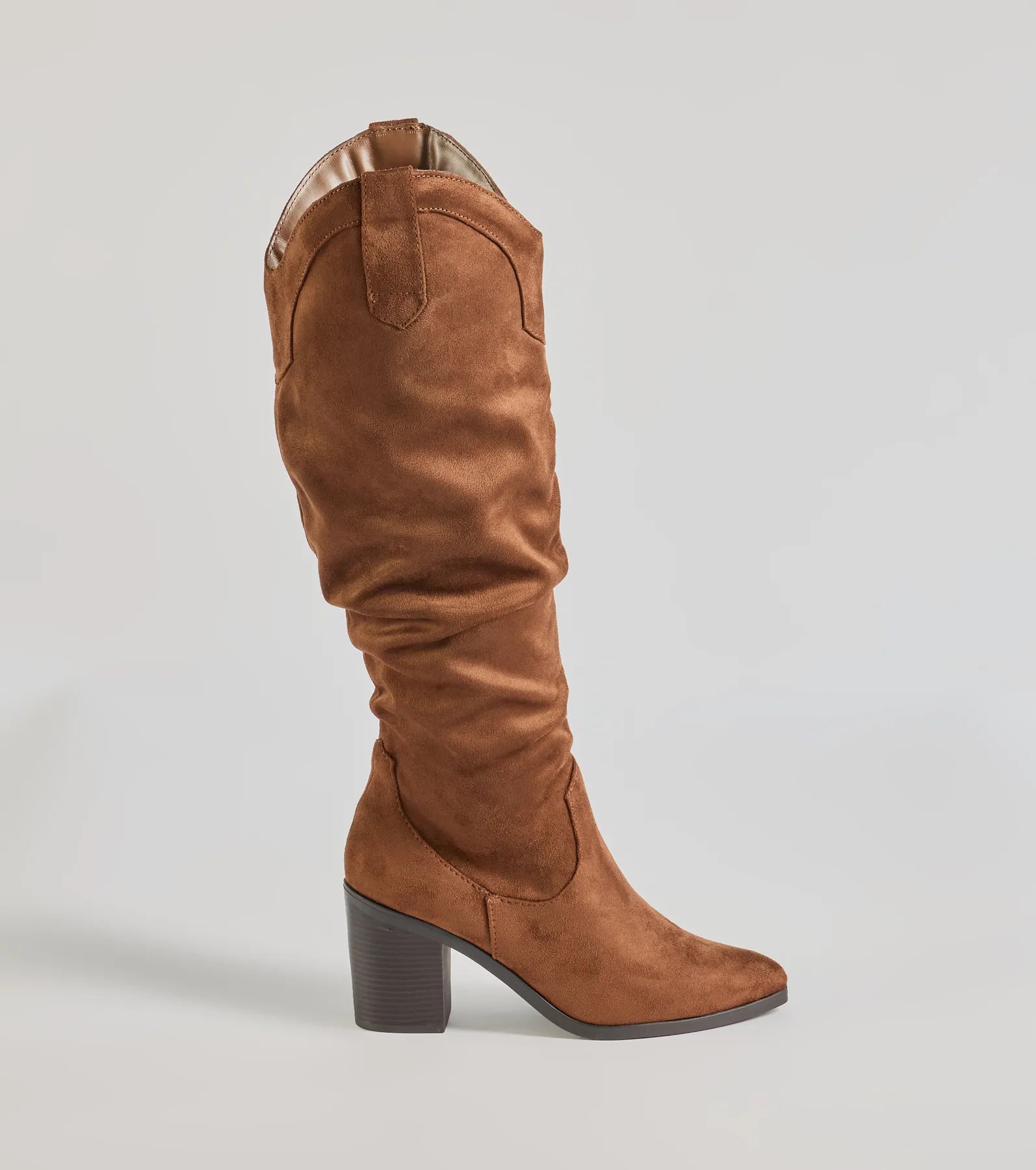 Strut In Style Slouched Under-The-Knee Boots