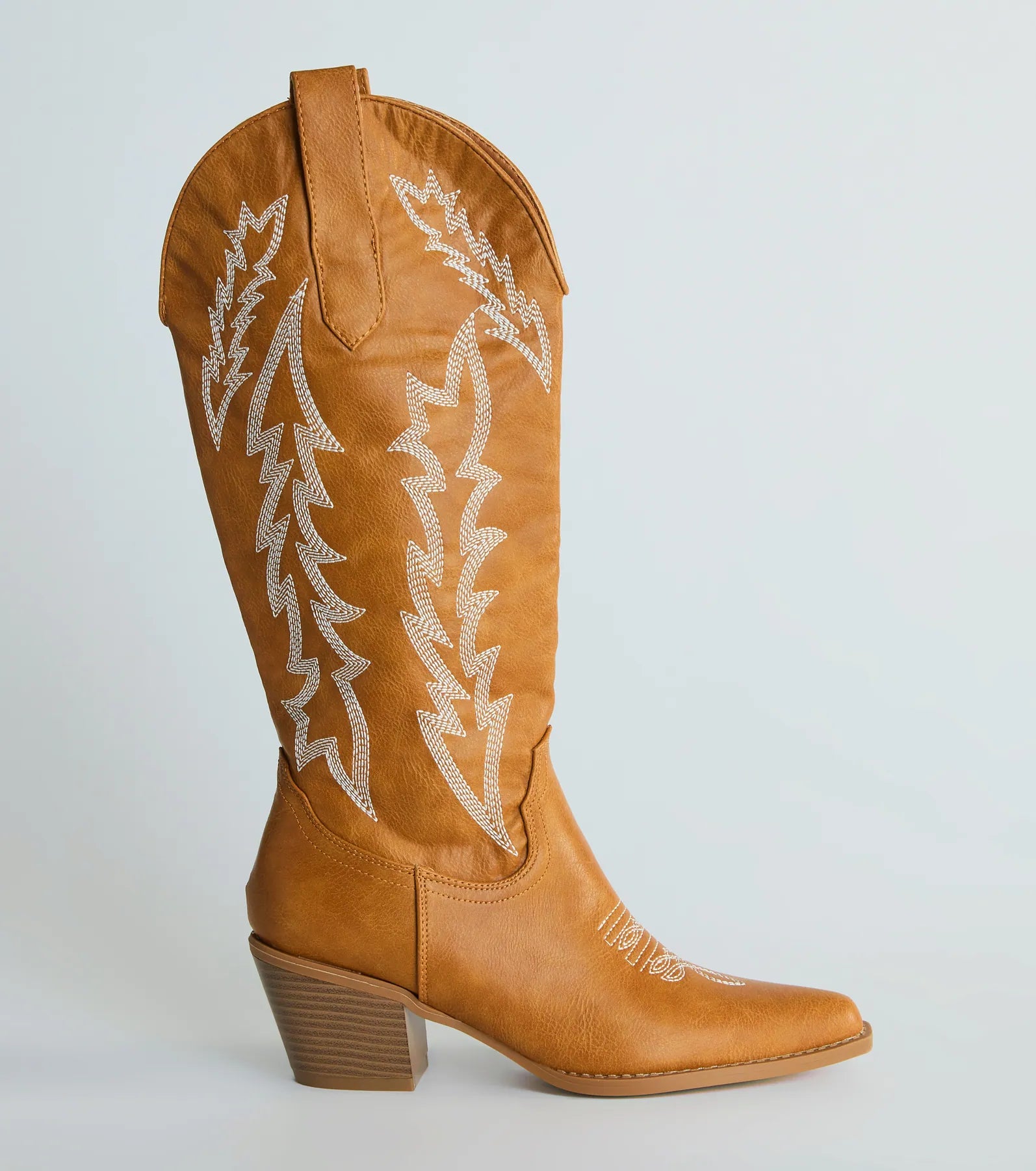 Rodeo Drive Western Faux Leather Cowboy Boots