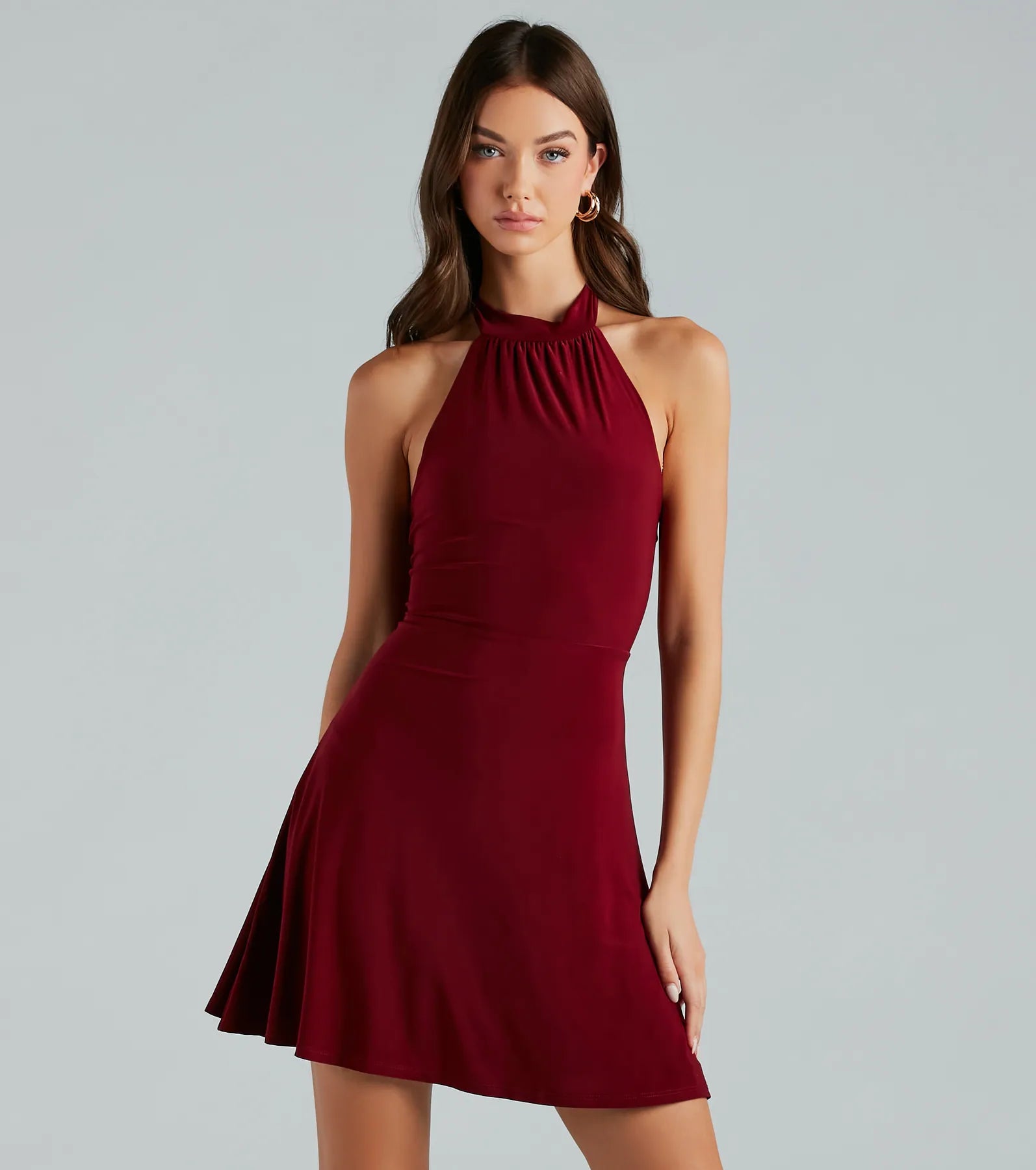 Classic Allure Sleeveless A-Line Short Dress