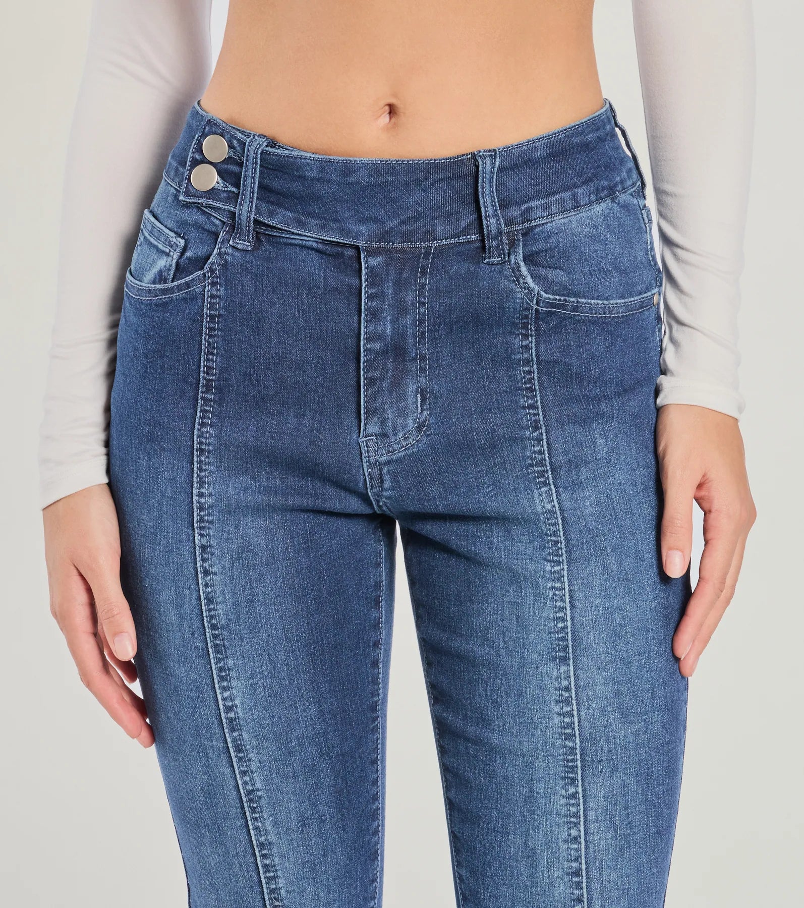 Good Vibes Mid-Rise Flared Denim Jeans