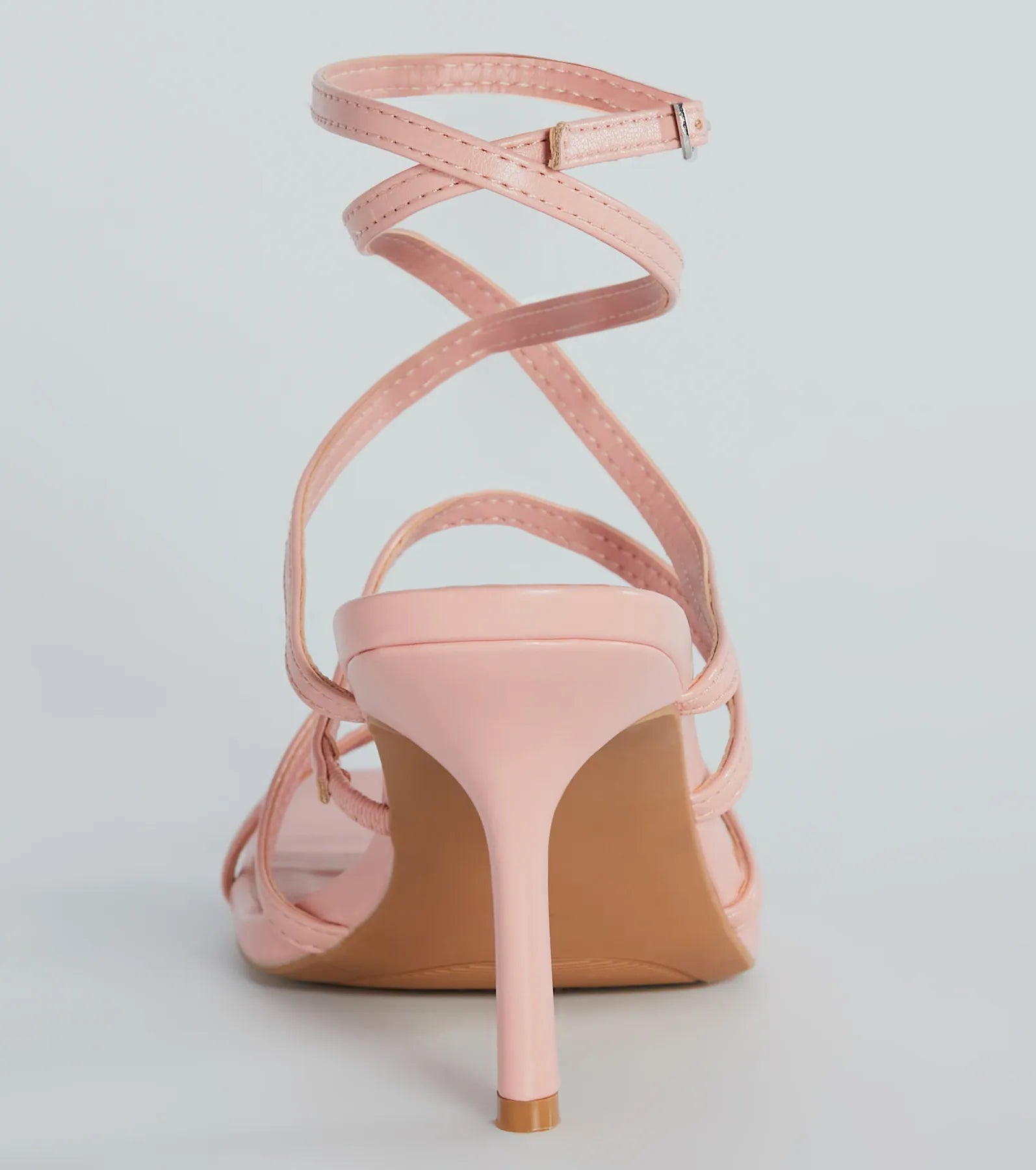 On Repeat Strappy Faux Leather Stiletto Heels