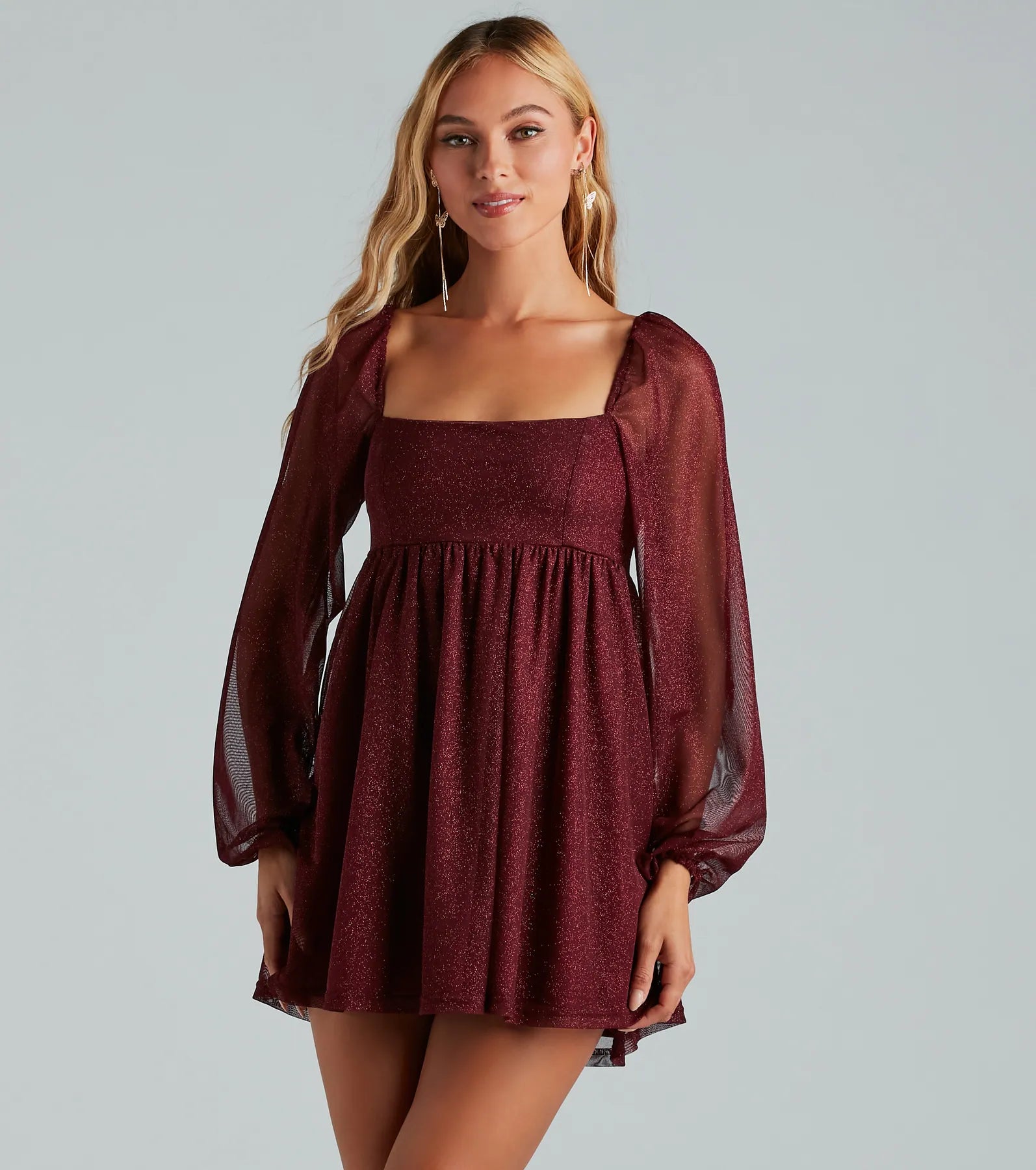 Countless Shine Glitter Skater Dress