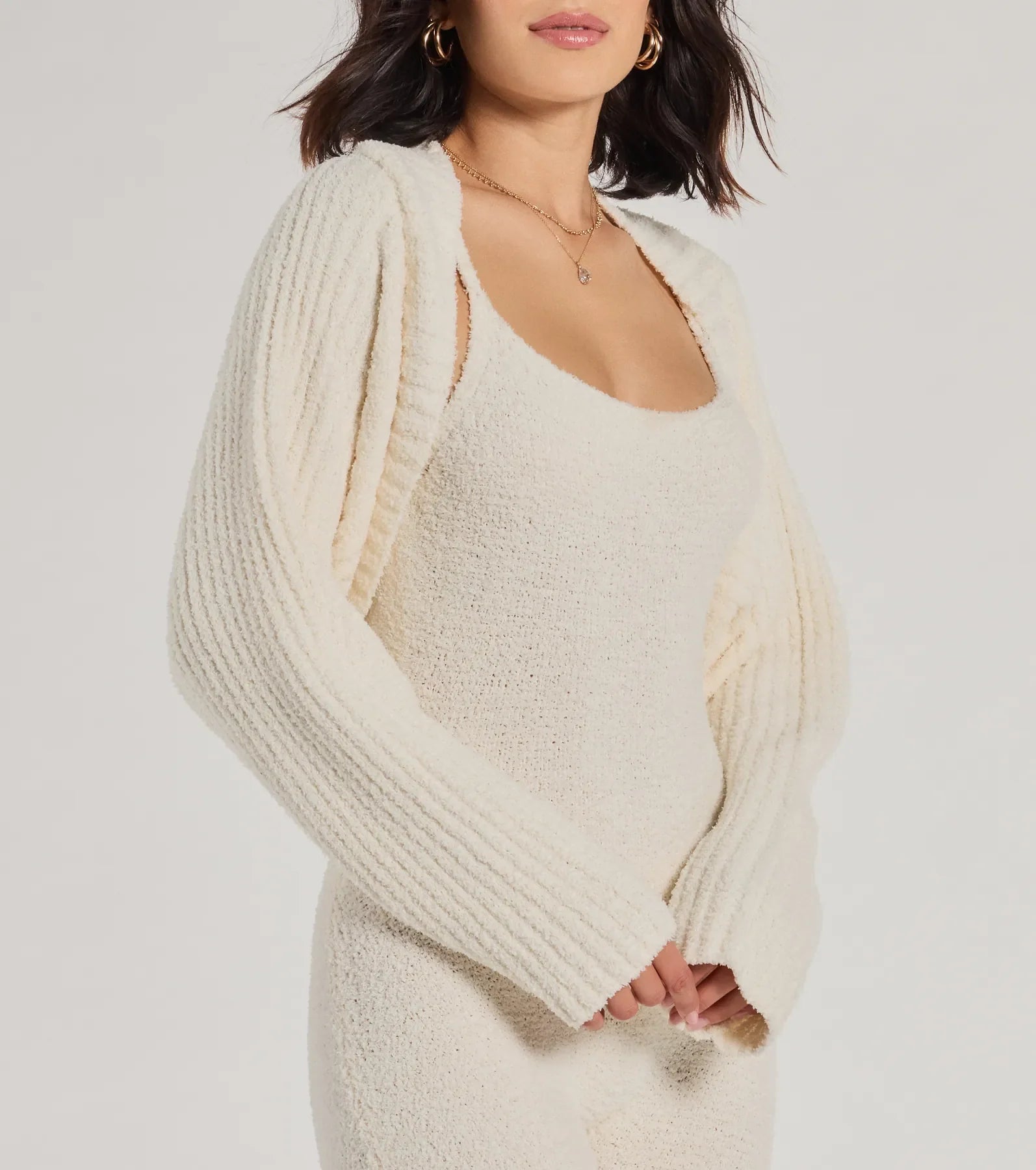 Keepin' It Cozy Chenille Knit Bolero