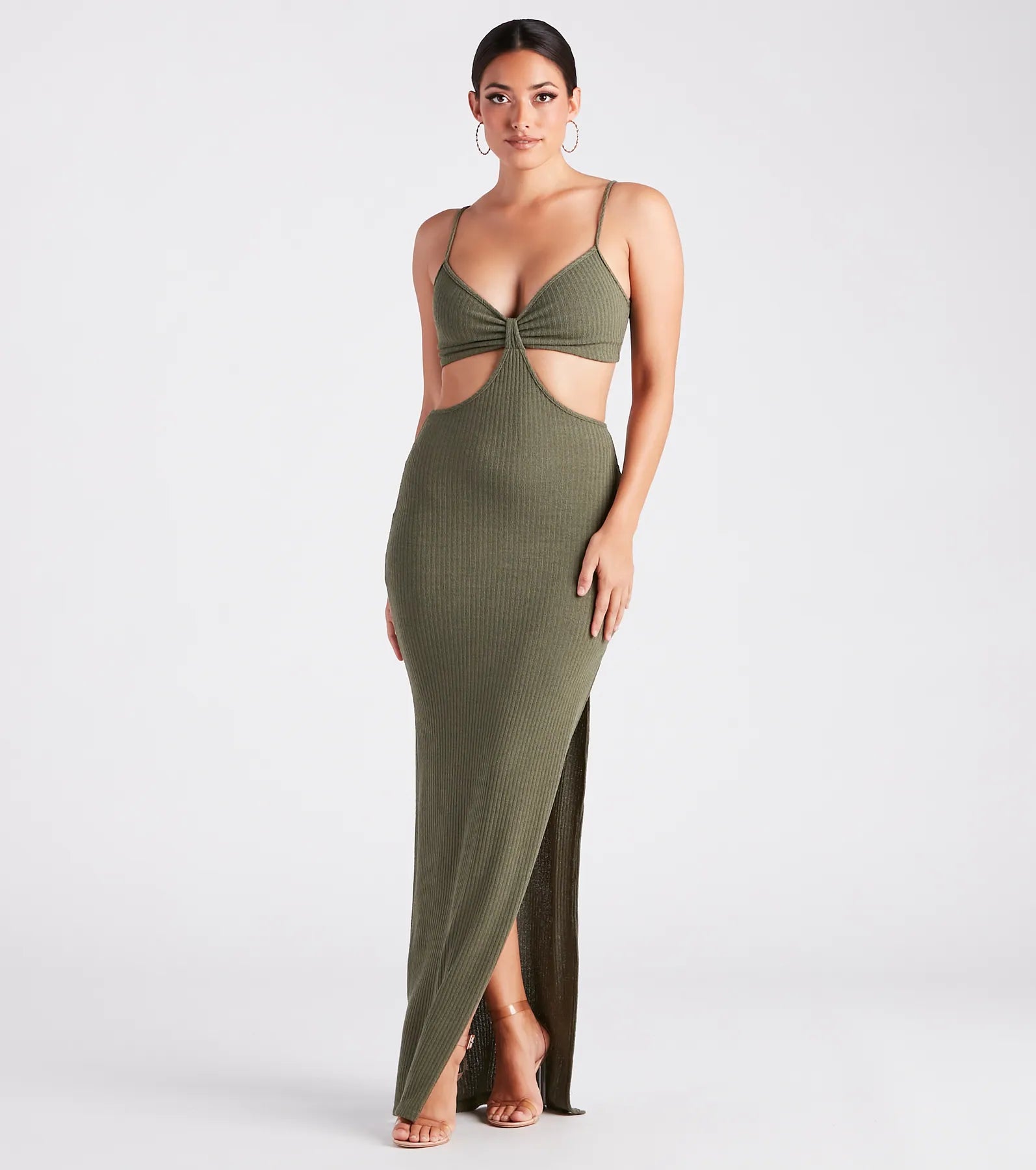 Easy Decision V-Neck Cutout Maxi Dress