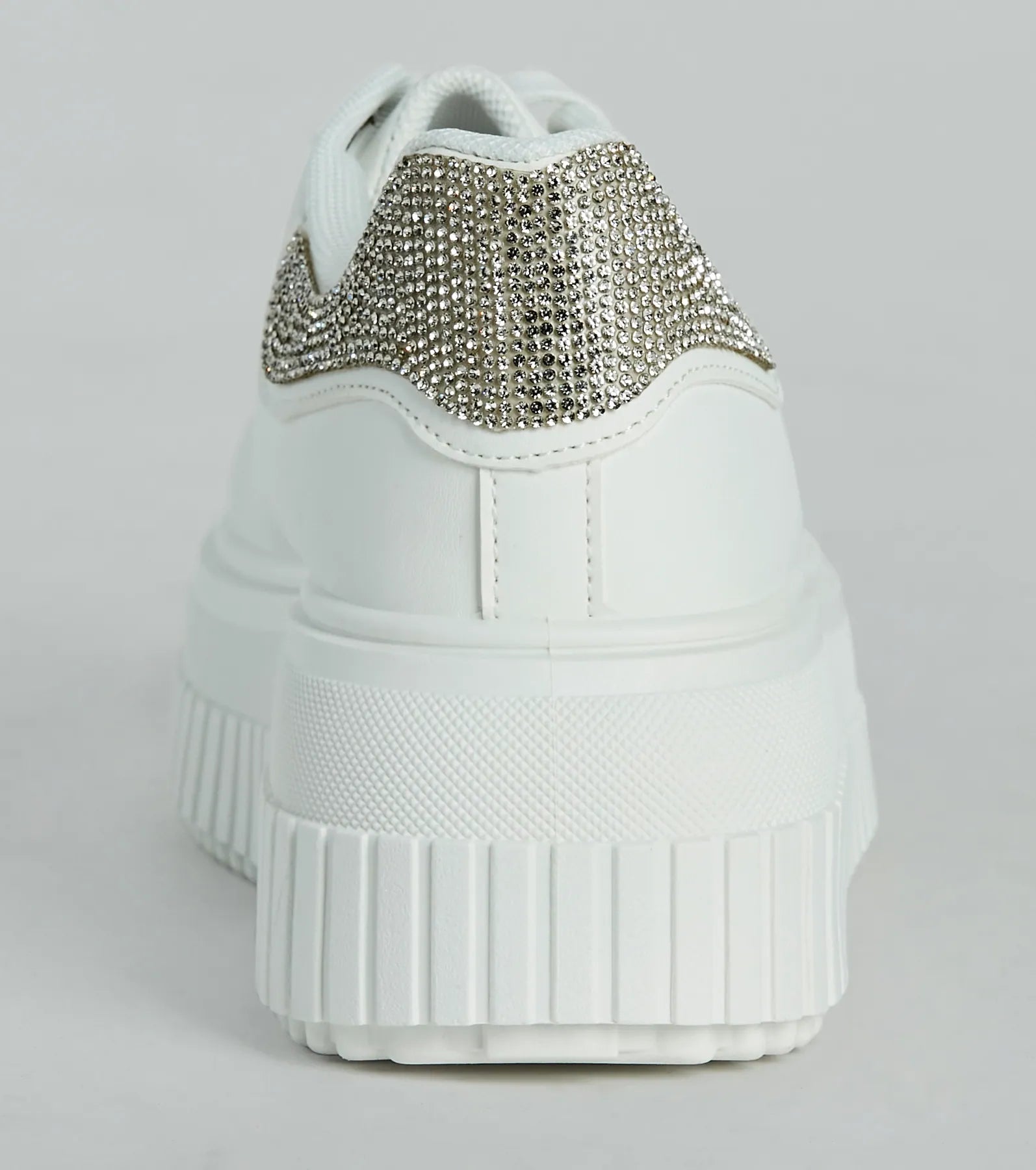 Glam Girl Sparkle Faux Leather Rhinestone Sneakers