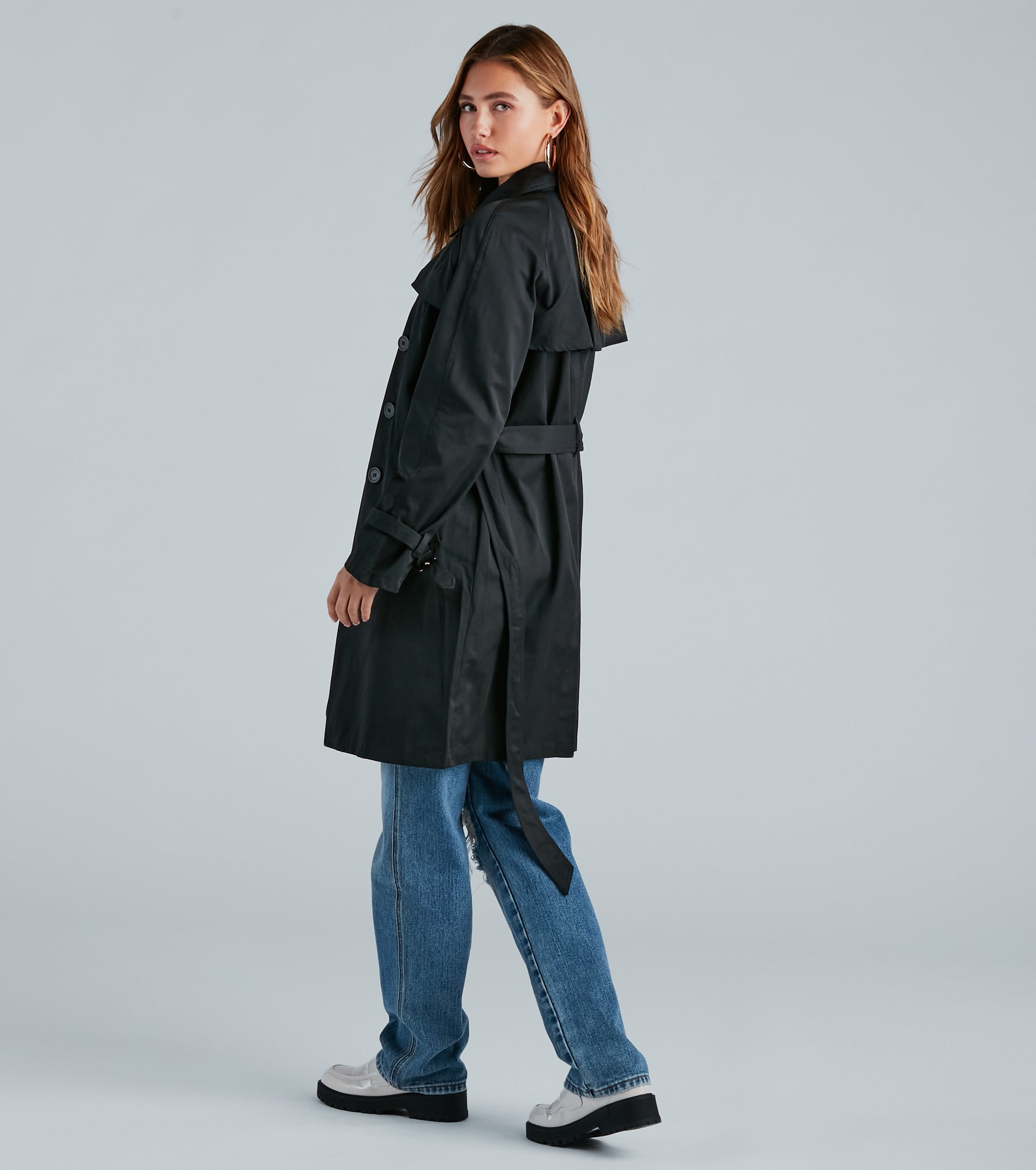 Layer Up Double-Breasted Trench Coat