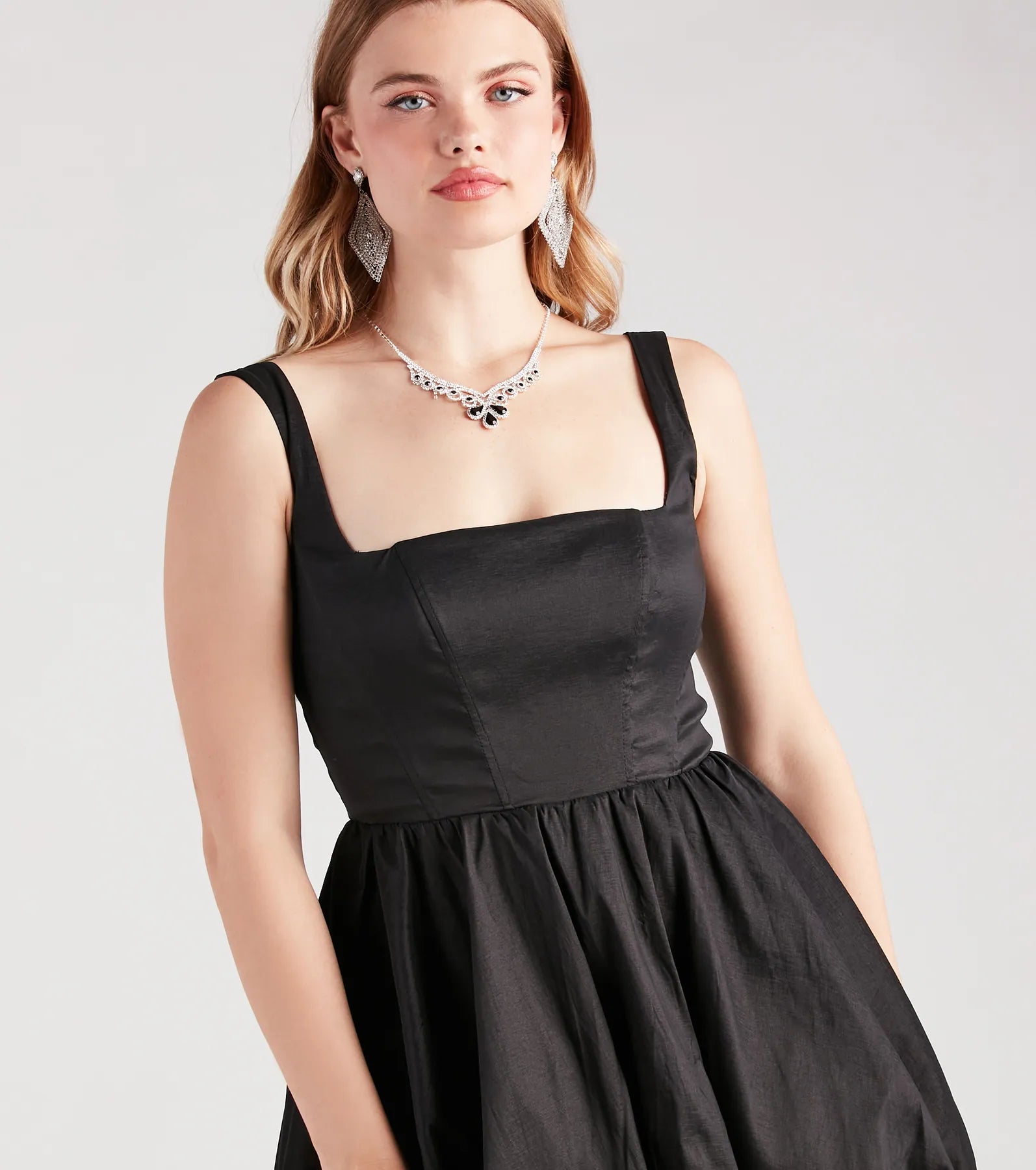 Tegan Taffeta Corset Party Bubble Dress