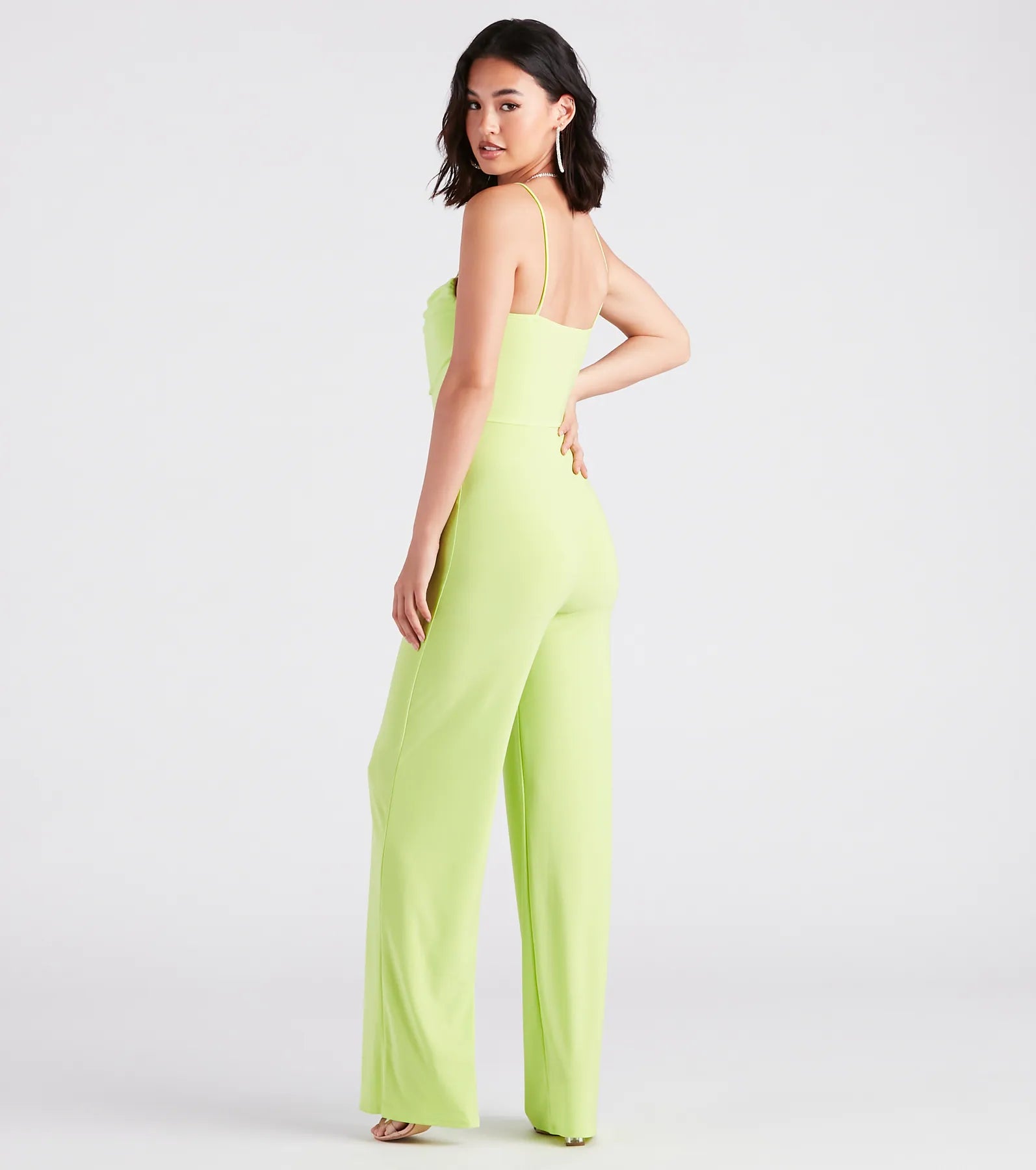 Electric Nights Sleeveless Wide-Leg Jumpsuit