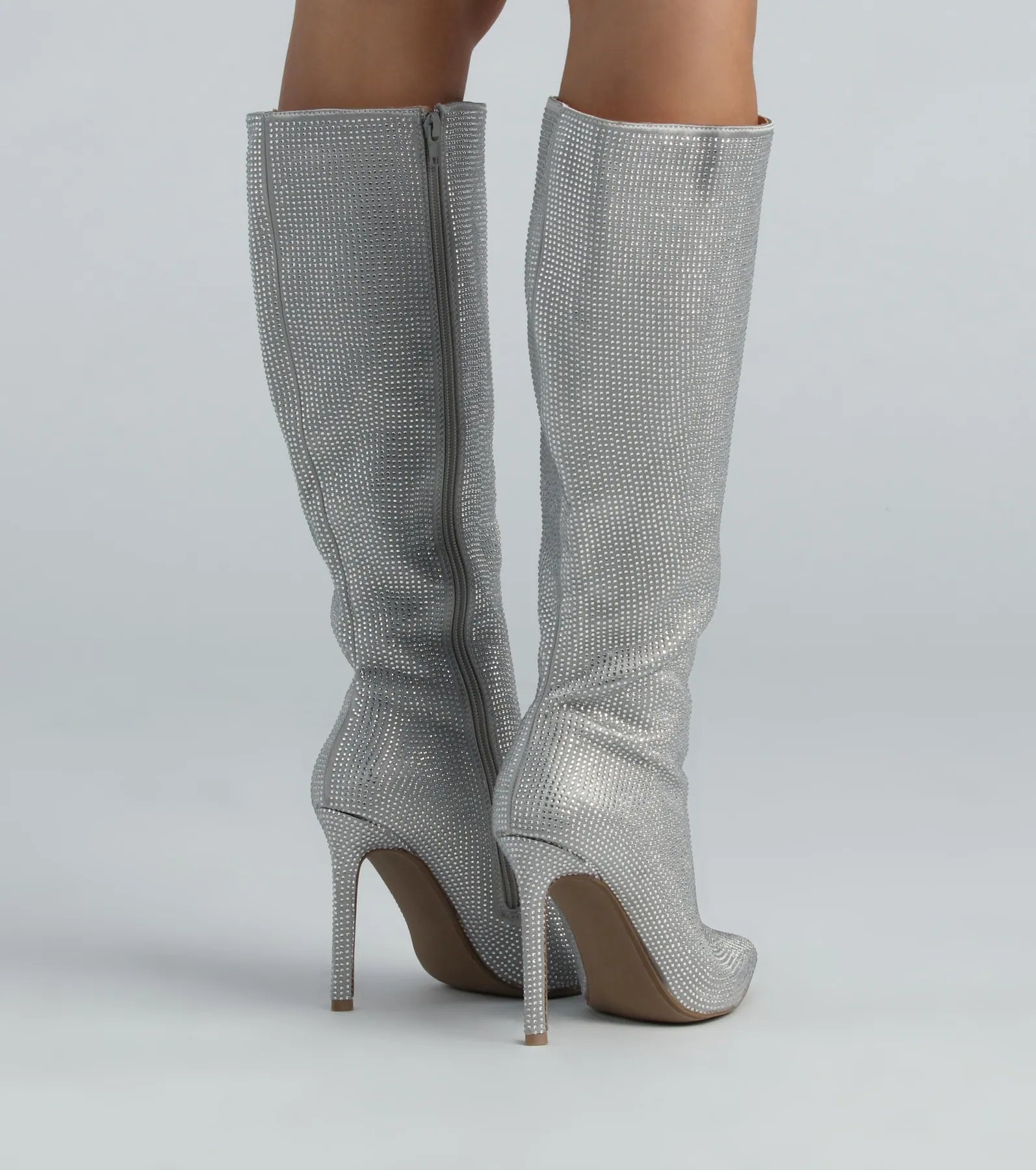 Let Your Sparkle Shine Under-The-Knee Boots