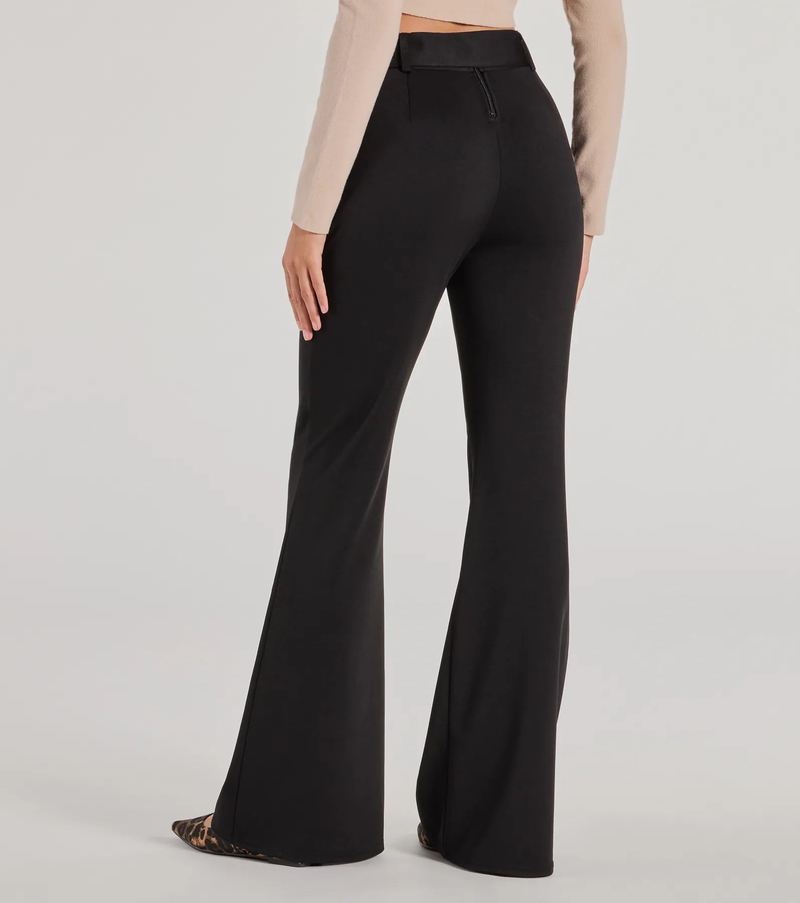 Polished Glam Belted Wide Leg Pants