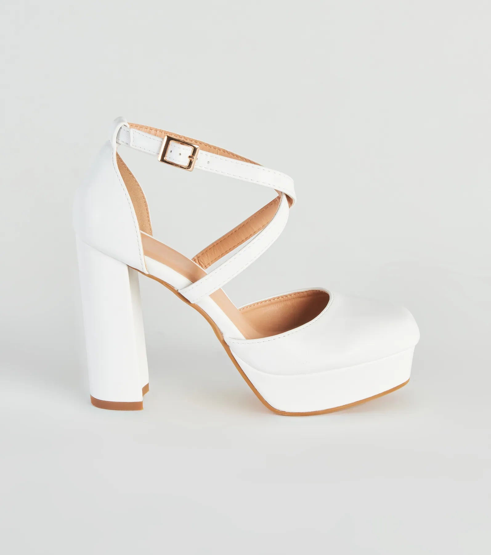 Signature Style Platform Block Heel Pumps