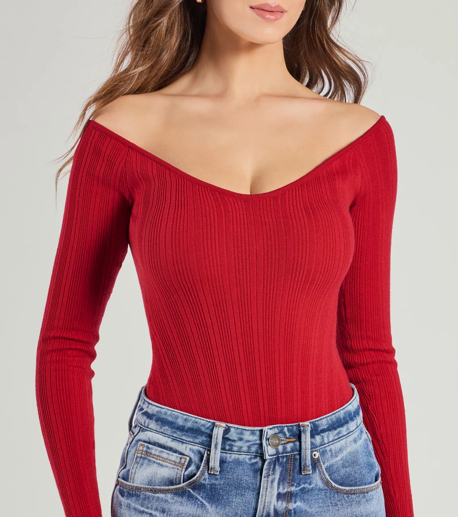 Elevated Essential Ribbed Knit Long Sleeve Bodysuit