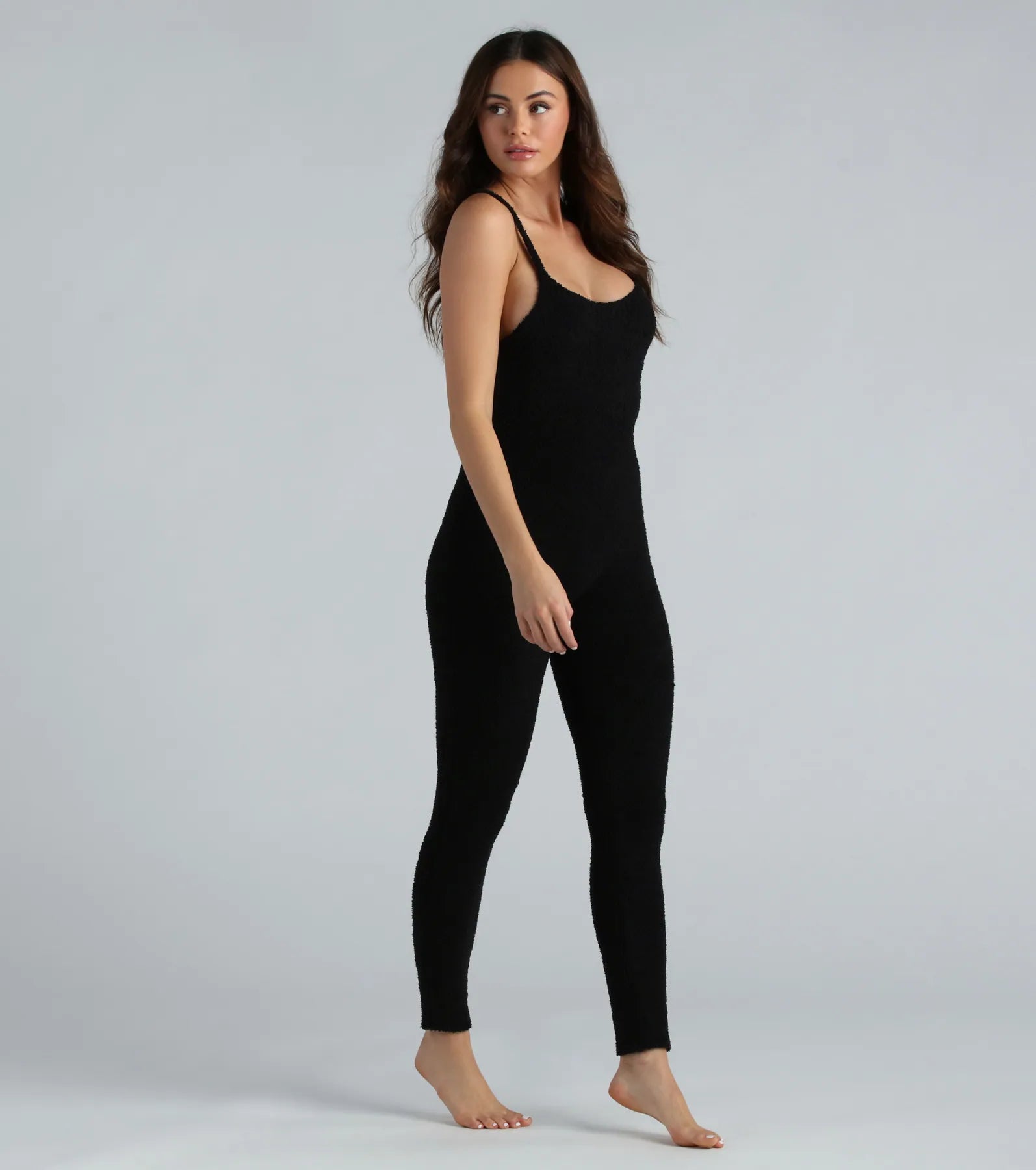 Dressed To Lounge Chenille Knit Catsuit