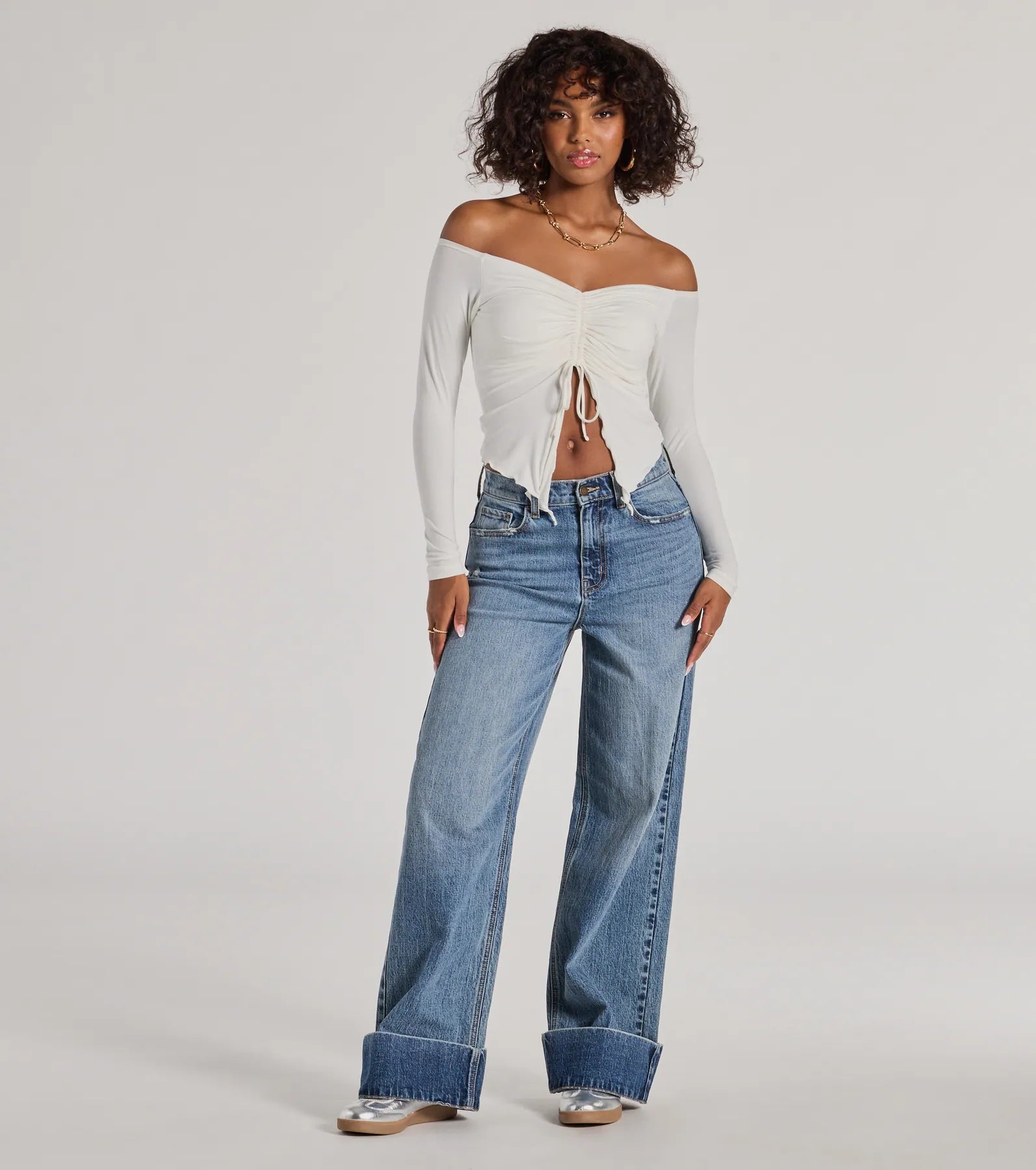 Adorable Flirt Off-The-Shoulder Knit Top