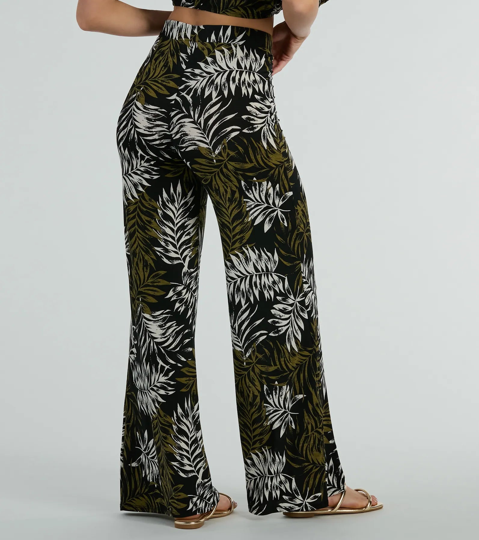 Living In The Palms Wide Leg Palazzo Pants