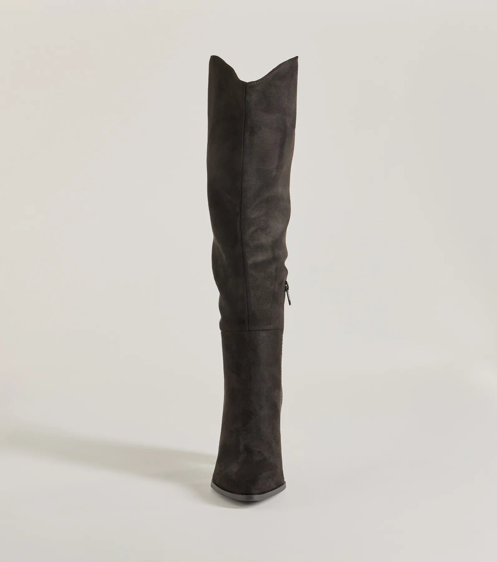 Chic Statement Faux Suede Knee-High Boots