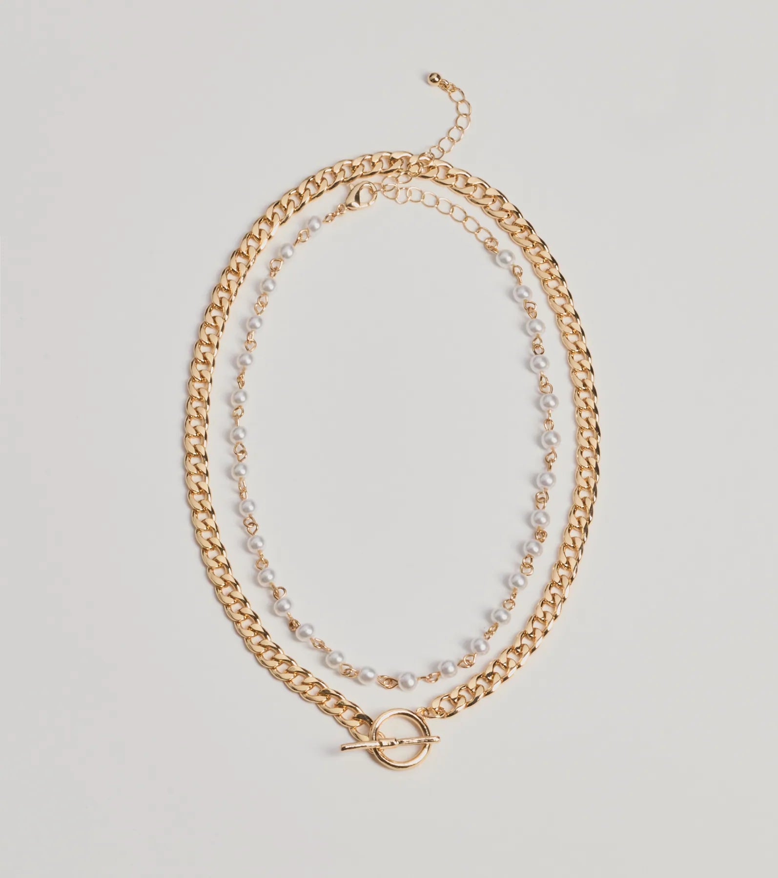 Sleek Glam Two-Pack Chain Necklace Set