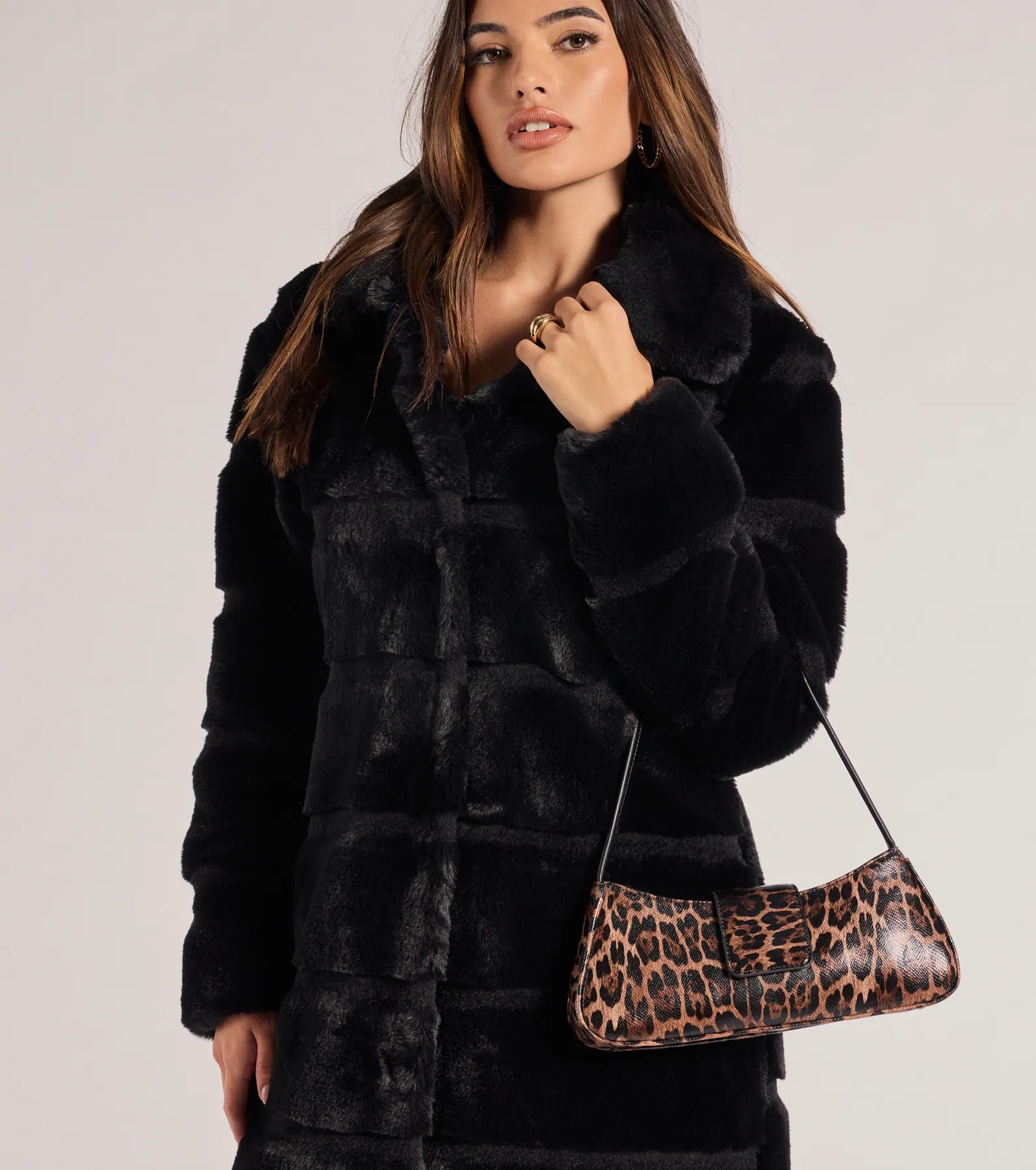 Wild Cutie Leopard Faux Leather Shoulder Bag