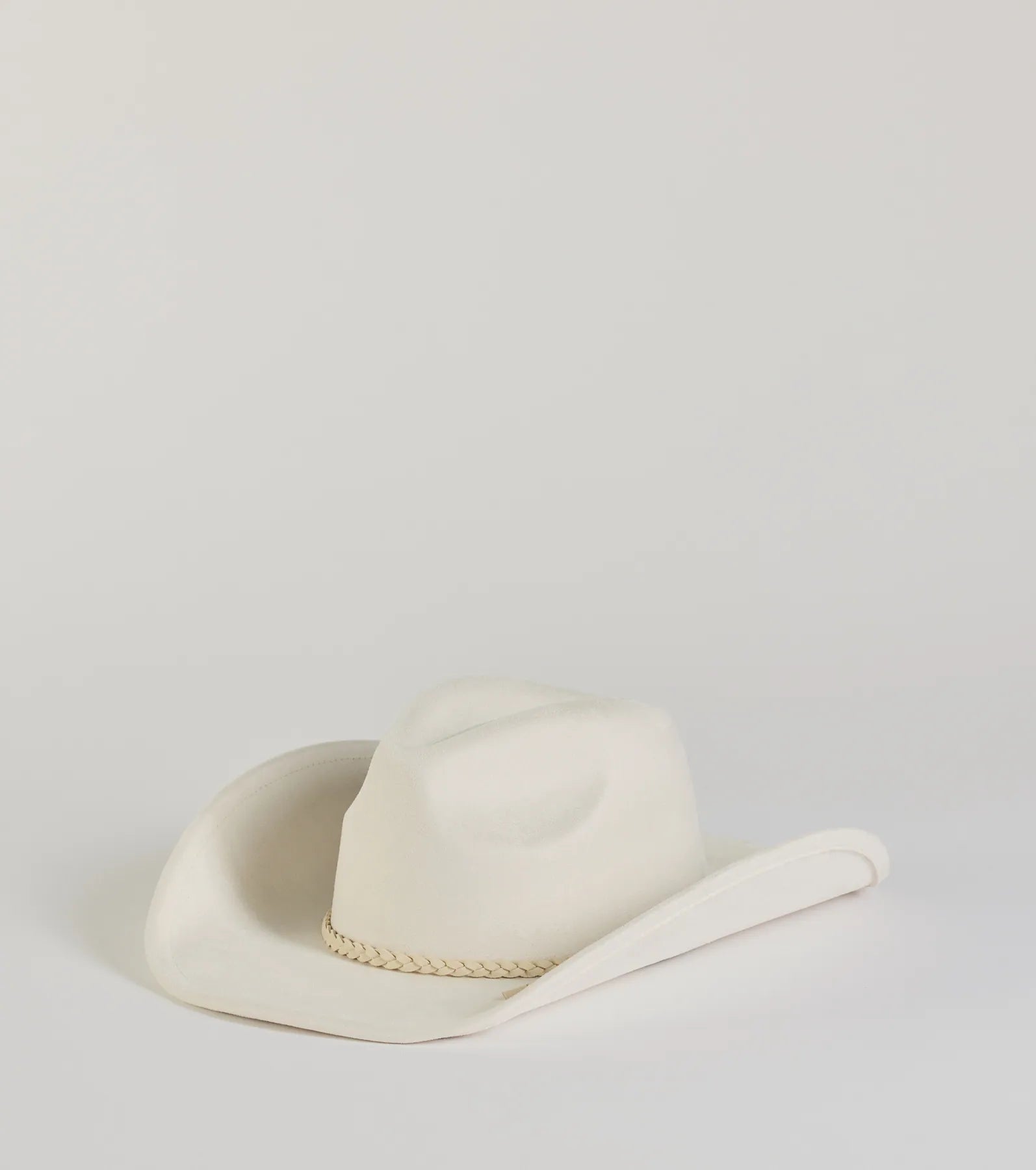 Wild West Braid Faux Suede Cowboy Hat