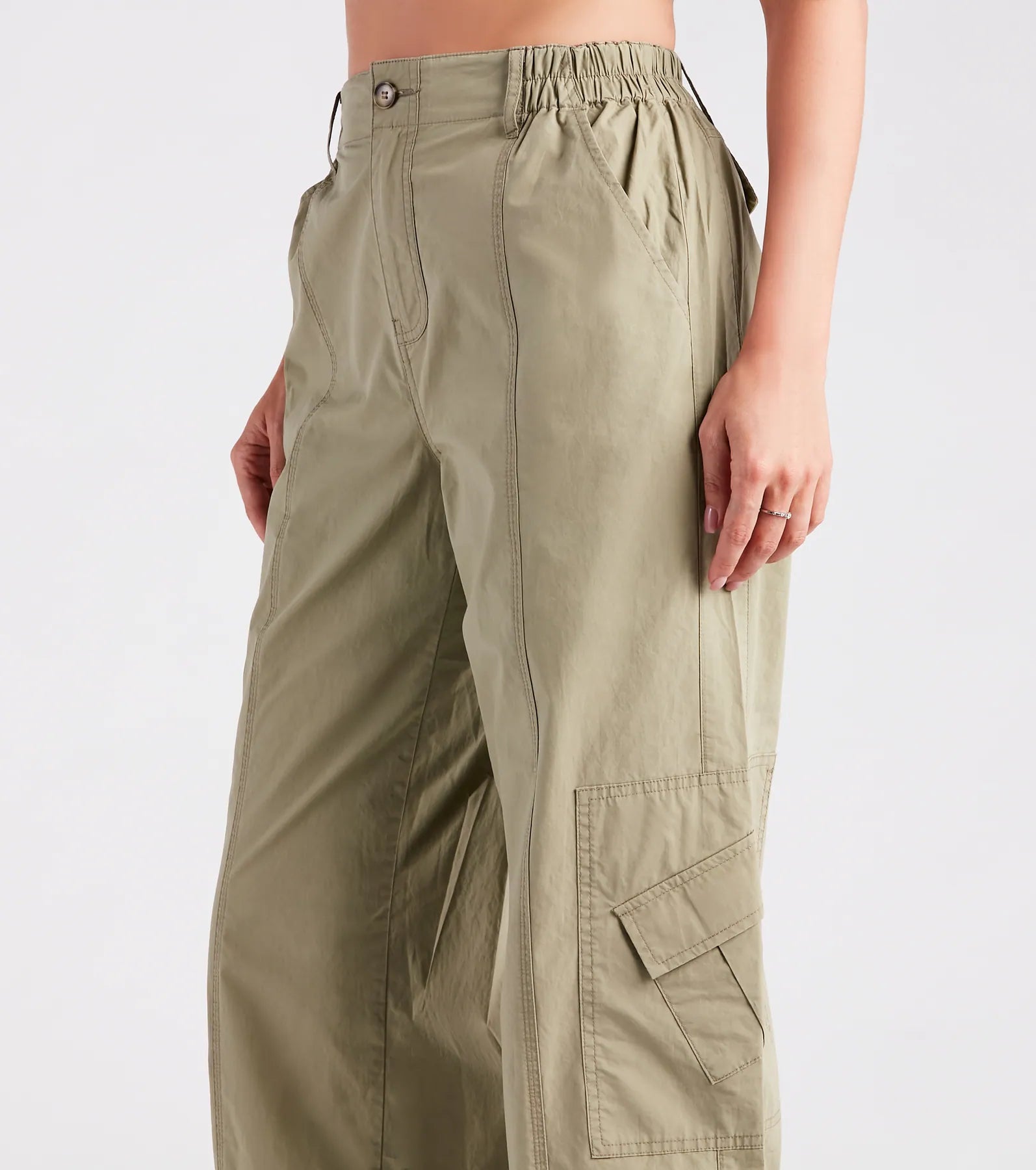 Major Cool Girl Parachute Cargo Pants