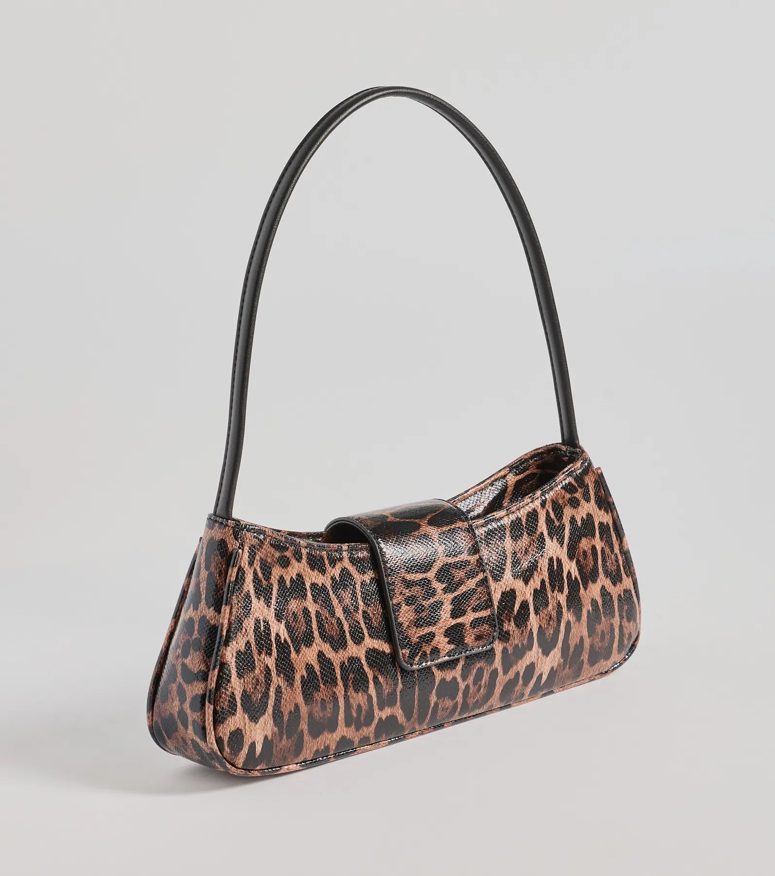 Wild Cutie Leopard Faux Leather Shoulder Bag