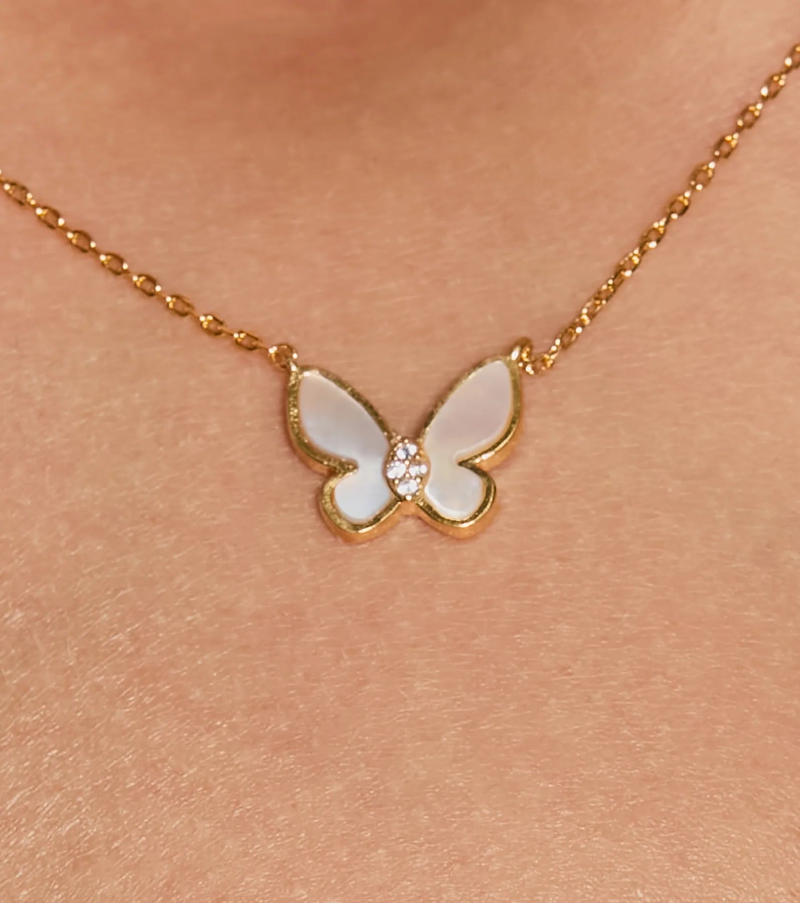 Striking Charm Butterfly Necklace